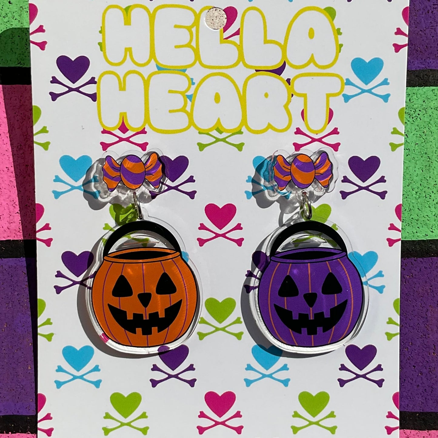 Candy Bucket ~ Purple and Orange