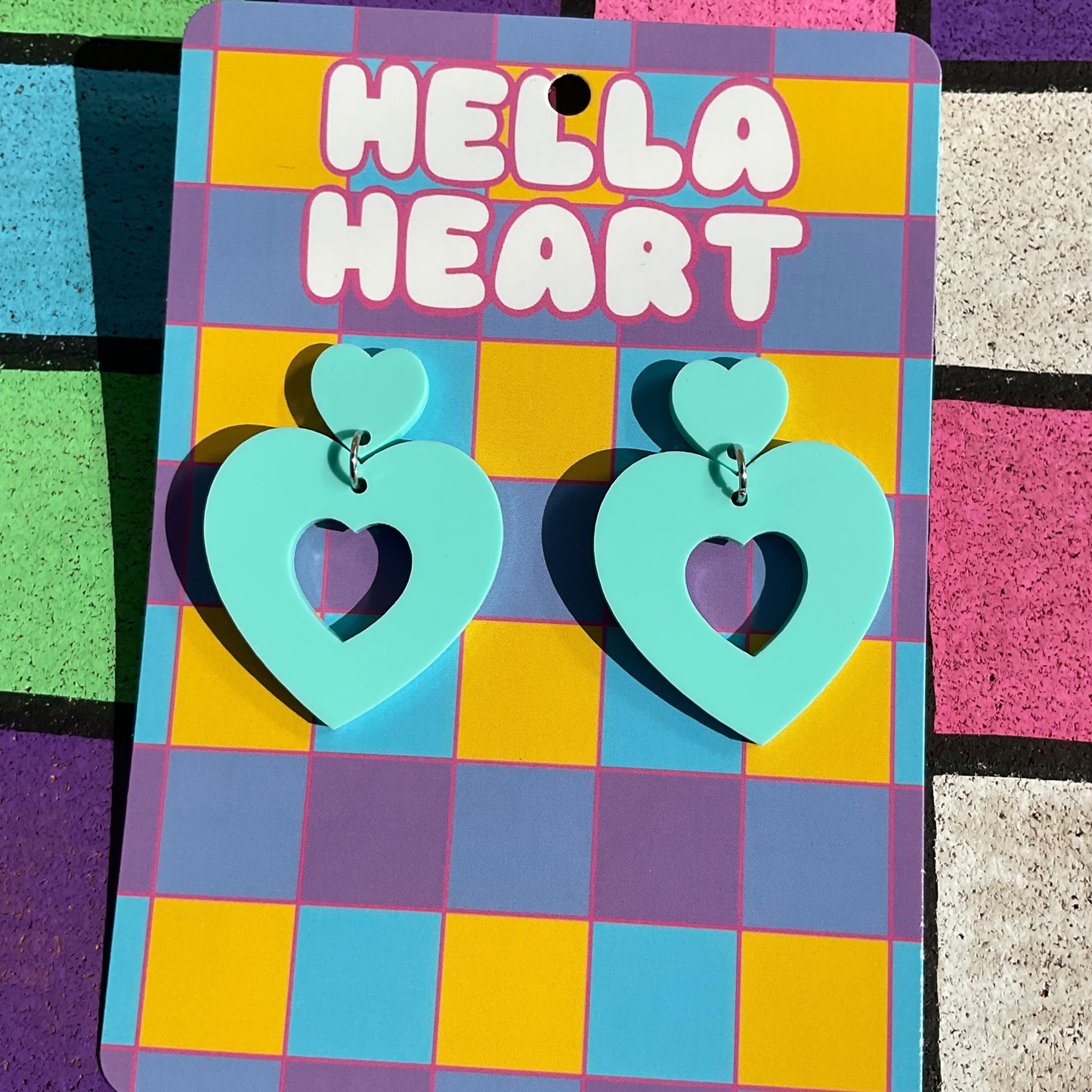 Sweet Heart Dangles ~ Mint